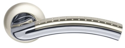 Ручка раздельная R.LD54.Libra26 (Libra LD26) SN/CP-3 матовый никель/хром TECH (кв. 8х140) на раздельном основании с доставкой в Москве: ruchki.msk