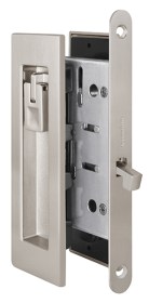 Защелка с ручками для раздвижных дверей SH.URB153.KIT011-BK (SH011 URB) SN-3 матовый никель для раздвижных дверей с доставкой в Москве: ruchki.msk