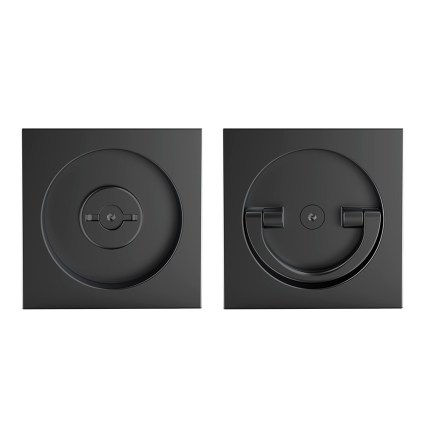 Ручка поворотная для раздвижных дверей SH.QUADRO55.BK8 BL-26 черный для раздвижных дверей с доставкой в Москве: ruchki.msk