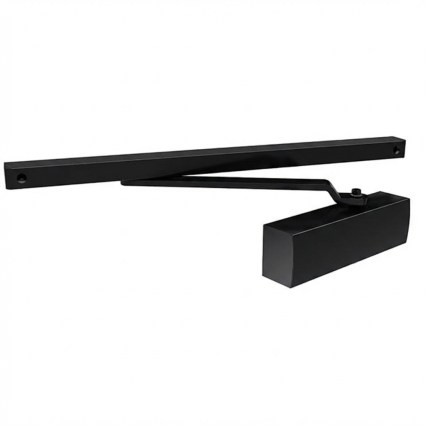 Доводчик дверной со скользящей тягой DCSLIDER45 BL (черный) со скользящей тягой с доставкой в Москве: ruchki.msk